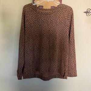 Lou & Grey Brown and Black Relaxed sweatshirt